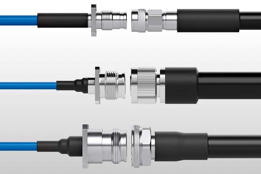 4.3-10, 2.2-5 and 1.5-3.5 connectors (female and male)