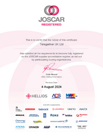 JOSCAR Certificate Telegaertner UK Ltd. 