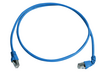 Patch Cord Cat.6^A MP8 FS 500 LSZH-3,0 m; 1x90° cable boot; blue}