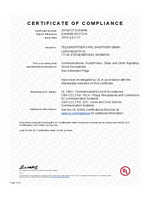 20160727-E244889 UL Certificate of Compliance STX V1 V4 V5 V14 series