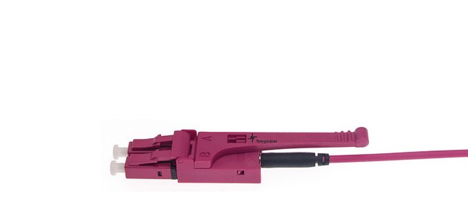 Uniboot patch cable in pink