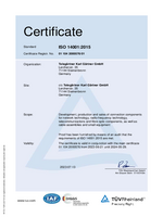ISO 14001:2015 Telegärtner Karl Gärtner GmbH