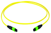 MPO APC female patch cord, yellow, E9/125 OS2, 100 m}