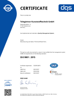 ISO 9001:2015 (Telegärtner Kunststofftechnik GmbH)