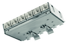 Mini-Verteiler MPD6-HS K Cat.6^A; Mini-Verteiler incl. Tragschienen-Adapter TS 35}