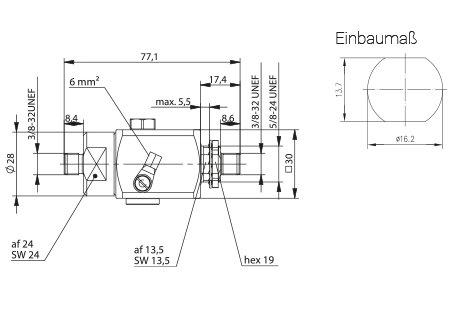 F-Surge Arrester Technical Drawing