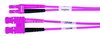 LWL duplex adaptor cord 1st end LC Duplex, 2nd SC Duplex G50/125 OM4, violet-violet, 1.0 m}