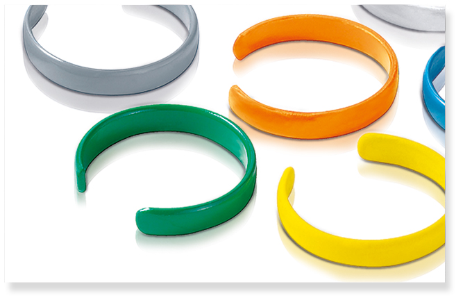 Color coding in green, yellow, orange, blue and gray