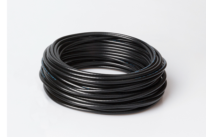 Cable negro de bajas pérdidas en espiral