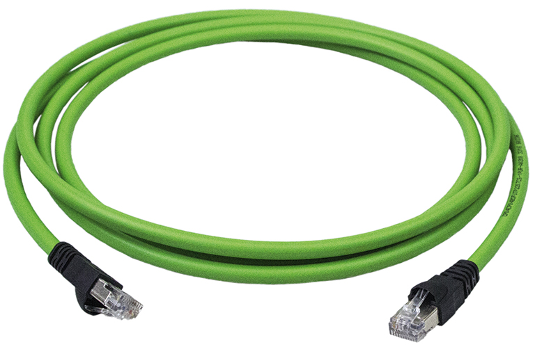 Cable de conexión RJ45 verde